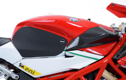Kit 2pz.adesivi anti-scivolo serbatoio MV AGUSTA F4 750 / F4 1000R '10- / F4RR / F4RC- nero