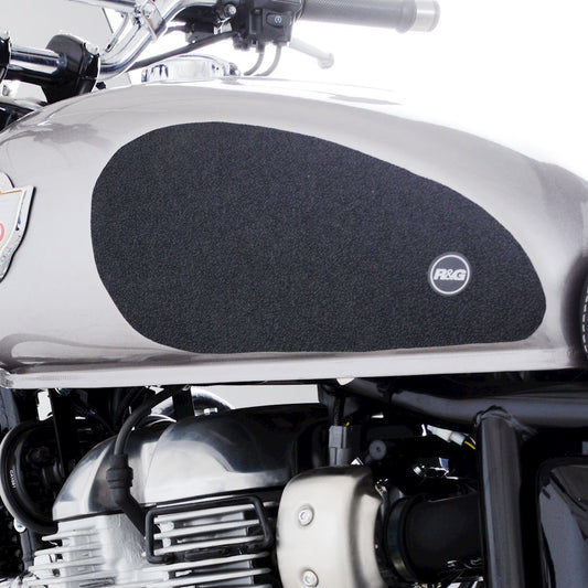 Kit 2pz.adesivi anti-scivolo serbatoio Royal Enfield 650 Interceptor '19- - trasparente