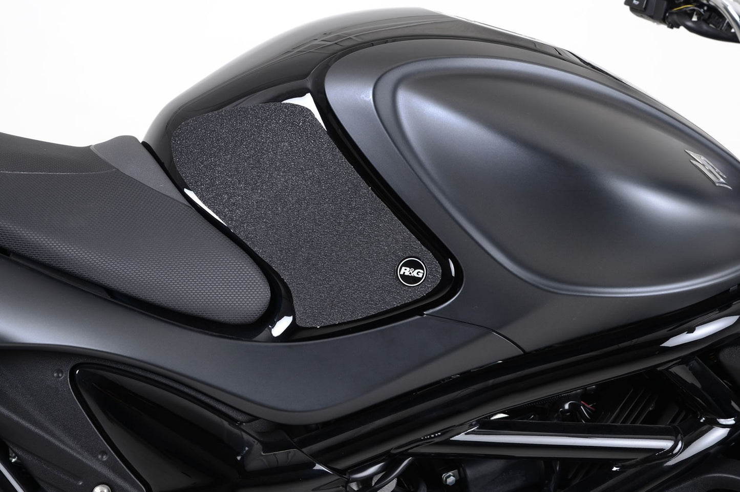 Kit 2pz.adesivi anti-scivolo serbatoio SUZUKI Gladius '09- - nero