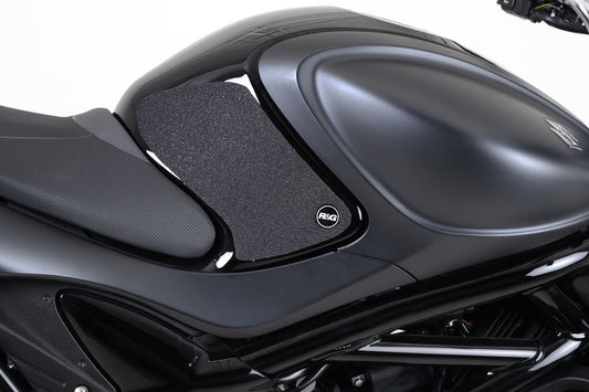 Kit 2pz.adesivi anti-scivolo serbatoio SUZUKI Gladius '09- - trasparente