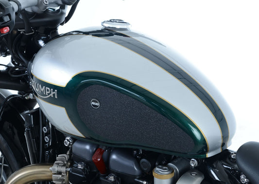 Kit 2pz.adesivi anti-scivolo serbatoio TRIUMPH Bonneville Bobber '17- - trasparente