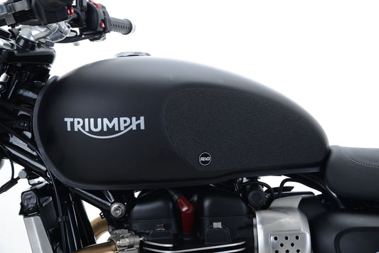 Kit 2pz.adesivi anti-scivolo serbatoio TRIUMPH Street Twin 900 / Street Cup '17- - trasparente