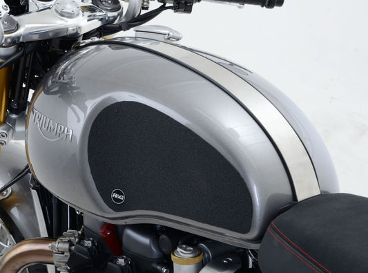 Kit 2pz.adesivi anti-scivolo serbatoio TRIUMPH Thruxton 1200/1200R - trasparente
