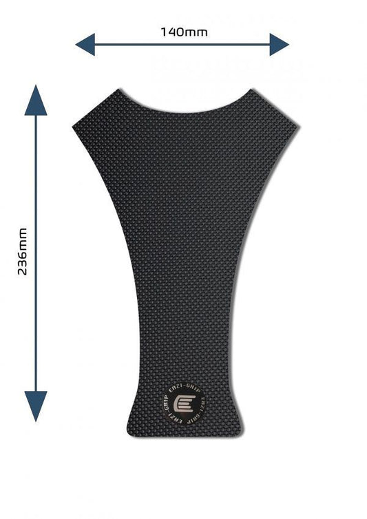 Adesivo moto serbatoio centrale universale Design B colore Nero, tipo Eazi-Grip PRO