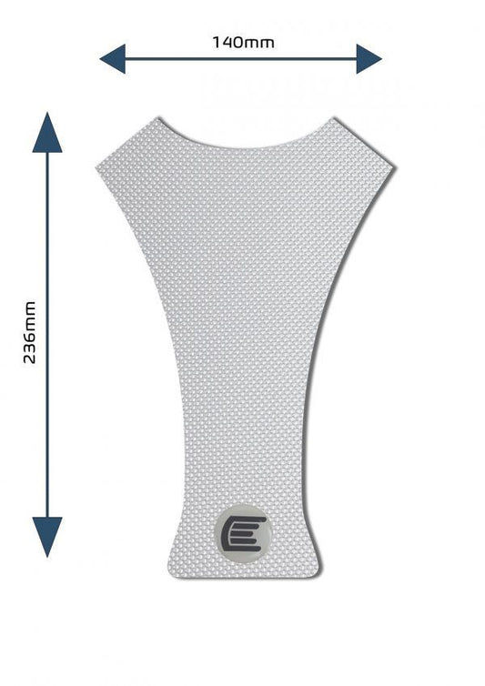 Adesivo moto serbatoio centrale universale Design B colore Trasparente, tipo Eazi-Grip PRO