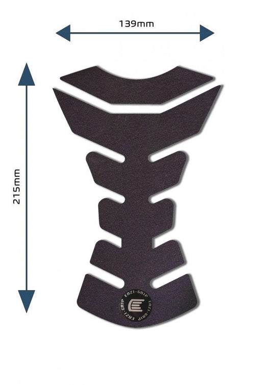 Adesivo serbatoio moto centrale universale Design D colore Nero, tipo Eazi-Grip SIL