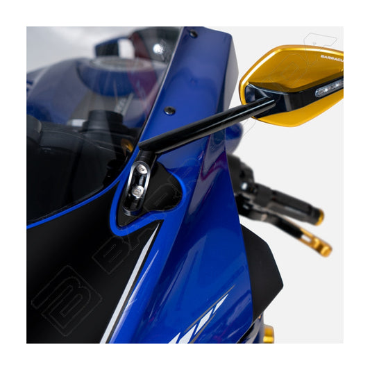 ADATTATORI SPECCHI YAMAHA R6 2018 (coppia) - barracuda Motorbike Yamaha R6 R6 17-22