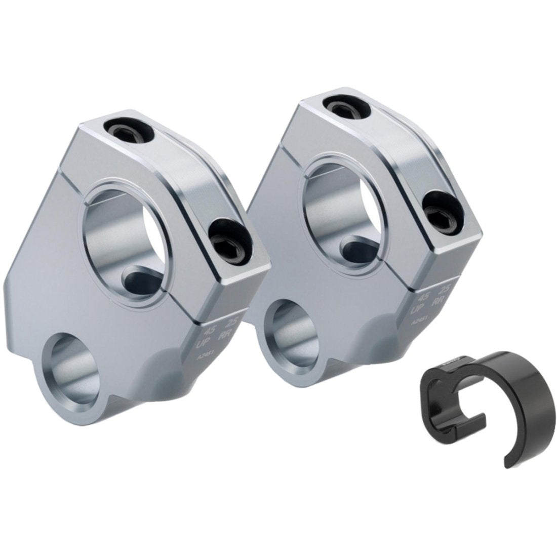 RISER RIALZATI ED ARRETRATI RIZOMA ARGENTO BMW 1200 GS (2013-2018)