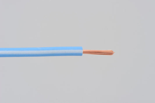 Filo elettrico AWG18(AVS0.75sq), 2M, azzurro/bianco