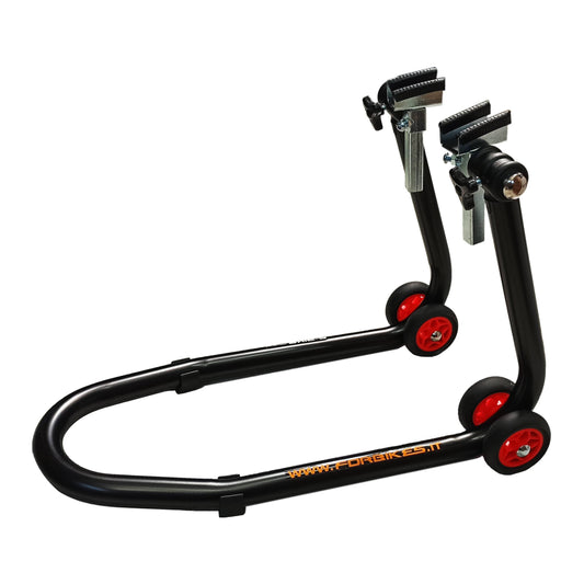 Cavalletto posteriore regolabile E-BIKE, colore nero