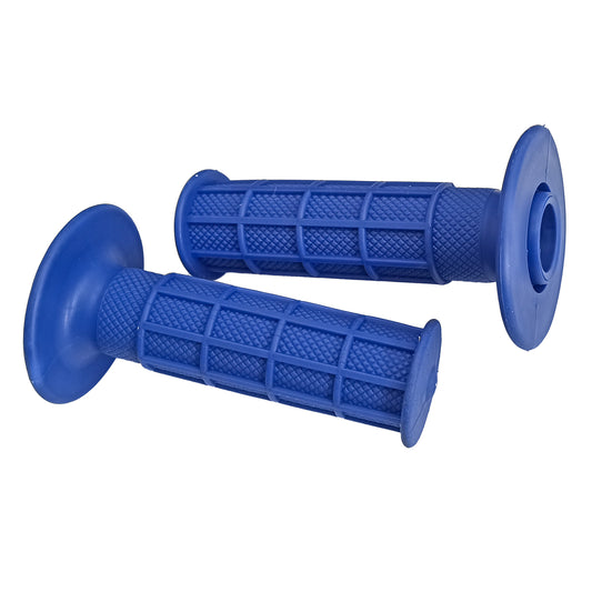 Coppia manopole "CROSS" L.115mm colore Blu
