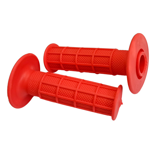 Coppia manopole "CROSS" L.115mm colore Rosso