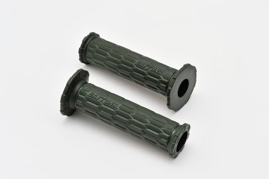 Cp.manopole GRIPPY GRIP GGD-AMI, verde scuro, finale aperto
