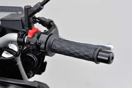Cp.manopole GRIPPY GRIP GGD-NAMI, rosso scuro, finale aperto