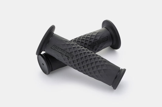 Cp.manopole GRIPPY GRIP GGDI-ARC III, nero, finale chiuso (manubri 25,4mm)