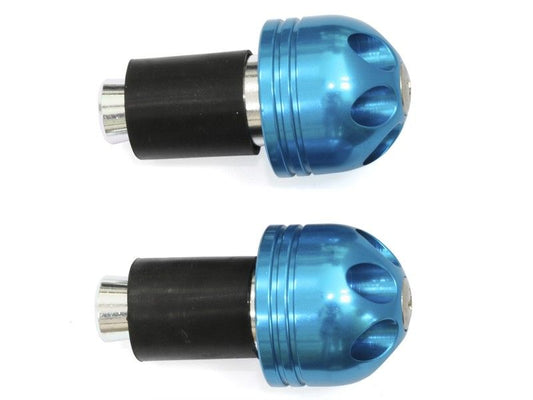 CP.STABILIZZATORI MANUBRIO TRAFORATO ALLUMINIO CODULO 14/19 UNIV. colore Blu