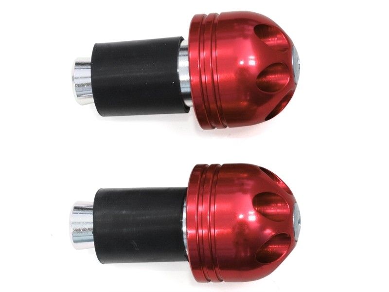 CP.STABILIZZATORI MANUBRIO TRAFORATO ALLUMINIO CODULO 14/19 UNIV. colore Rosso