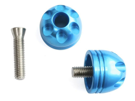 CP.STABILIZZATORI MANUBRIO TRAFORATO ALLUMINIO M8 KAWASAKI colore Blu