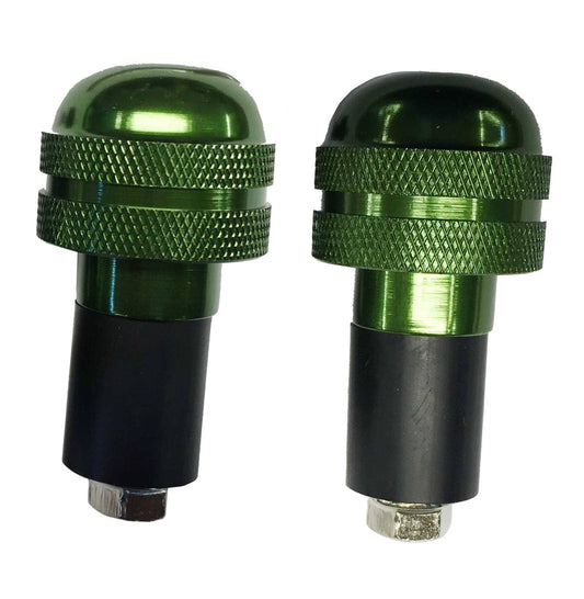 CP.STABILIZZATORI MANUBRIO ZIGRINATI ALLUMINIO 13mm. colore Verde