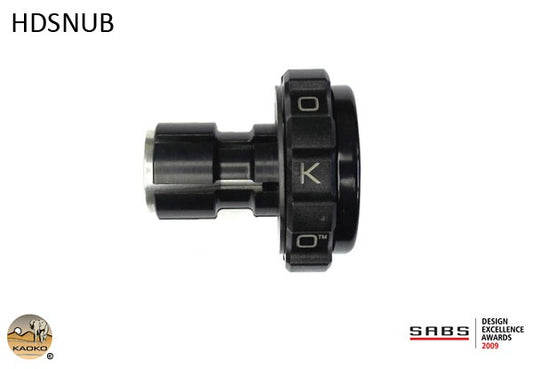 Cruise control meccanico moto HD con manubrio OEM 1" (25,4mm) solo lato dx "Snubbie" nero