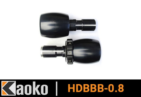 Cruise control moto HD con manubrio "Chubbie" (21mm ID) terminale nero