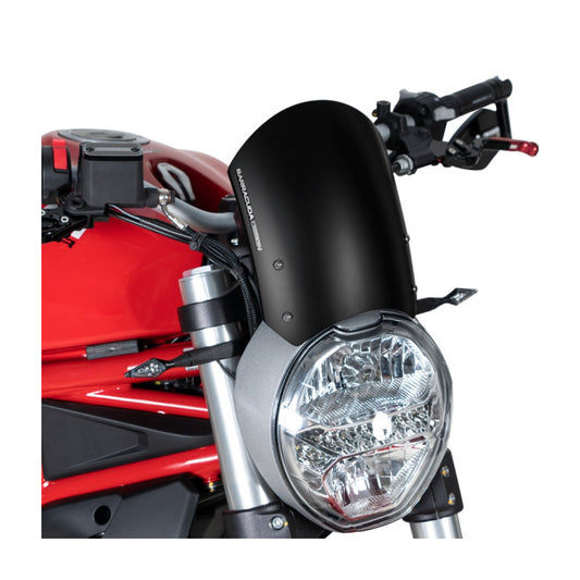 CUPOLINO CLASSIC ALLUMINIO NERO - barracuda Motorbike Ducati Monster Monster 797 16-20