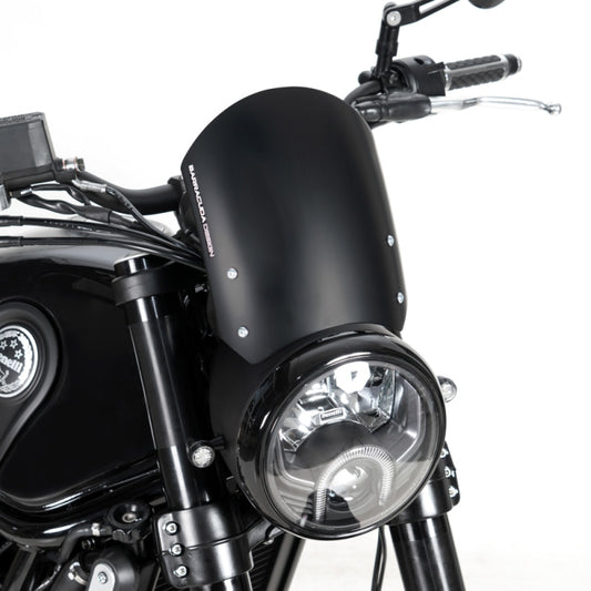 CUPOLINO CLASSIC ALLUMINIO NERO - barracuda Motorbike Benelli Leoncino 500