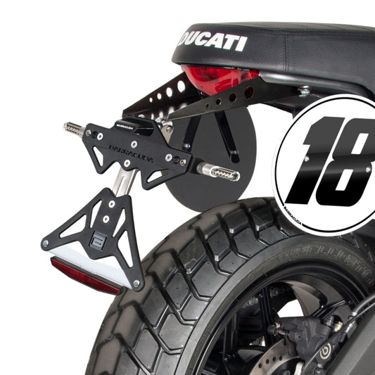 PORTATARGA modello "STREET" - barracuda Motorbike Ducati Scrambler 800 14-22