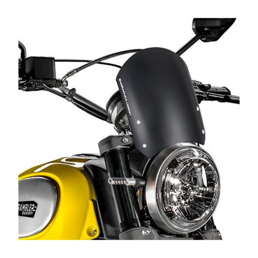 CUPOLINO CLASSIC ALLUMINIO NERO - barracuda Motorbike Ducati Scrambler 800 14-22