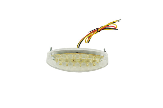 Fanalino posteriore a led universale trasparente "Macao" - luce targa integrata