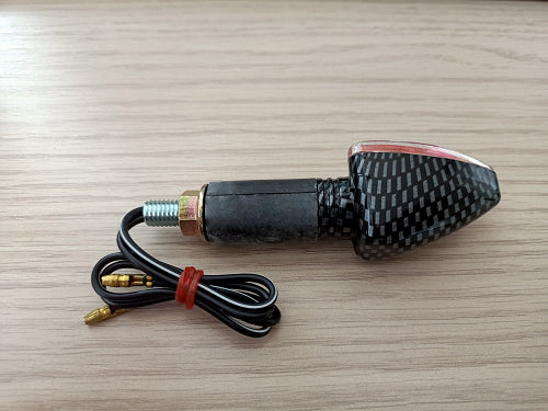 FRECCE A LAMPADINA "DOUBLE ARROW" GAMBO LUNGO OMOLOGATE colore Carbon Look