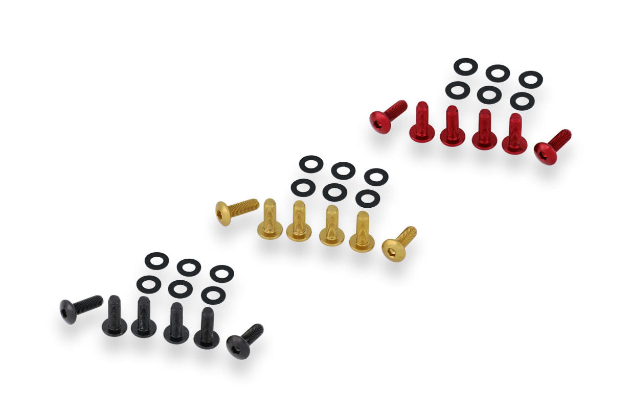 KIT VITI CUPOLINO 6PCS CNC RACING NERO
