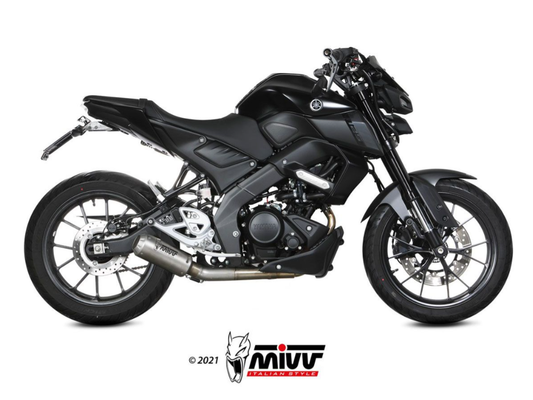 SCARICO COMPLETO STANDARD MIVV MK3 ACCIAIO INOX YAMAHA MT-125 2020-2024