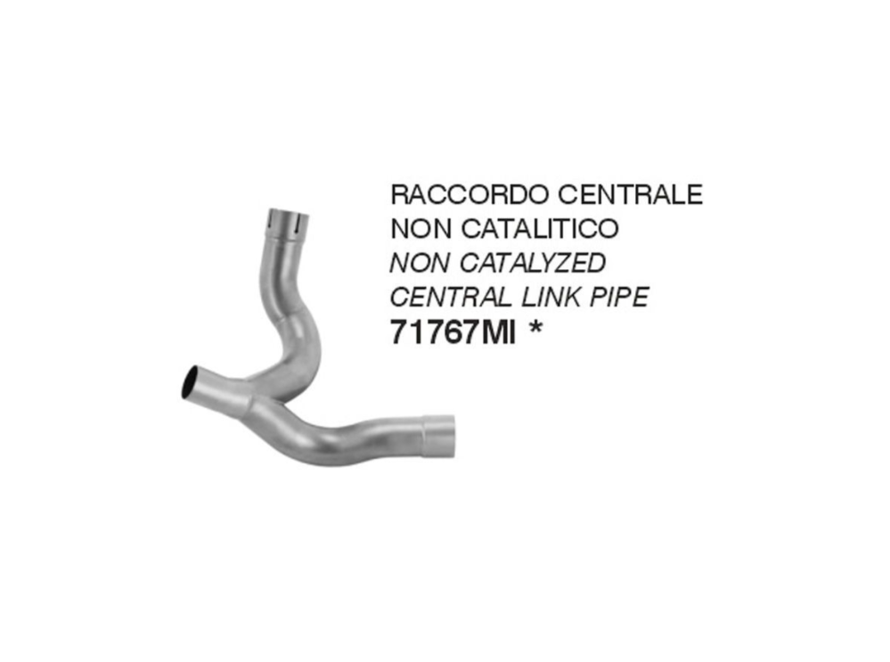 RACCORDO CENTRALE NON CATALICO RACING ACCIAIO INOX ARROW DUCATI MONSTER 937 2021-2024