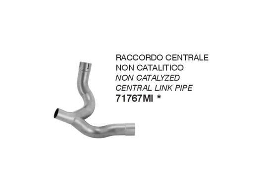RACCORDO CENTRALE NON CATALICO RACING ACCIAIO INOX ARROW DUCATI MONSTER 937 2021-2024