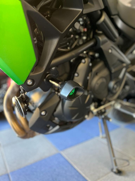 Tamponi paratelaio ammortizzati Kawasaki Versys 650 '21-'25 (ARGENTO)