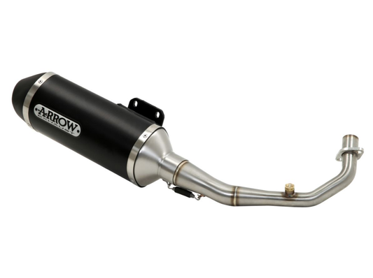 SILENZIATORE URBAN ARROW ALLUMINIO DARK PIAGGIO VESPA GTS 300I.E. 2008-2015 + COLLETTORE 53051MI