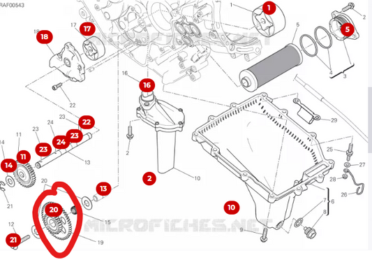 17410601A INGRANAGGIO INTERMEDIO POMPA OLIO