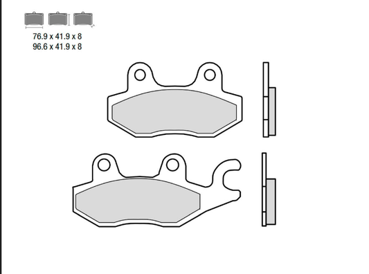 PASTIGLIE BREMBO BLU 07YA2206