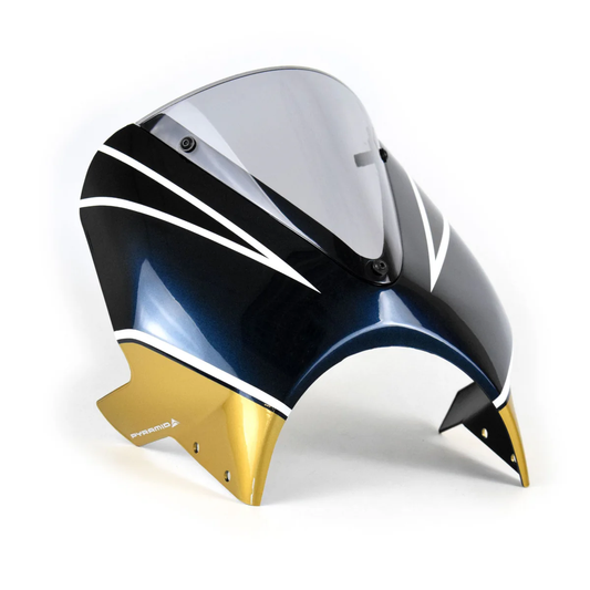 Cupolino Pyramid Blu/Oro Kawasaki Z900RS 2022-2025, Z650 RS 2022-2025