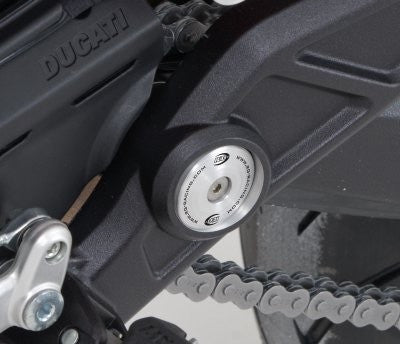 Inserto protezione telaio, SX Ducati Hypermotard 821/939/939SP/950 - Hyperstrada 821/939 (colore alluminio)