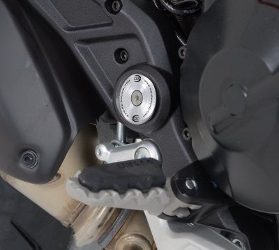 Inserto protezione telaio, DX Ducati Hypermotard 821/939/939SP/950 - Hyperstrada 821/939 (colore alluminio)