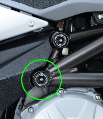Inserto prot.telaio, DX (inferiore, traliccio telaio) MV Agusta F3 675/800, Rivale 800, Dragster 800 - posteriore telaio DX O SX o DX metà telaio per Brutale 1090 '13- / 1090R/RR
