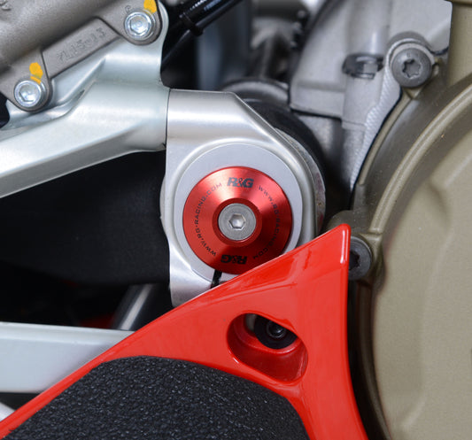 Inserto protezione telaio, singolo lato sx o lato dx - su forcellone, Ducati Panigale V4/V4S/Speciale/Streetfighter V4 '20- - colore rosso
