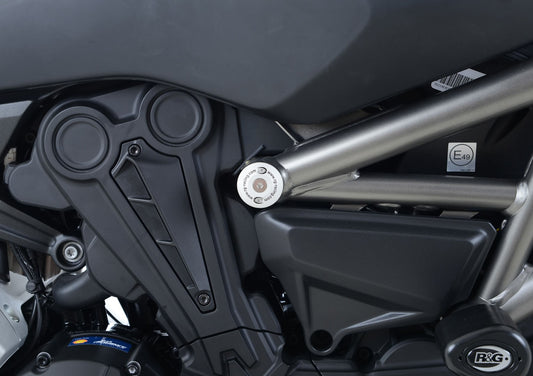 Inserto protezione telaio, SX & DX (inferiore e/o superiore) DUCATI Diavel 1260(S) '21- / X-Diavel / X-Diavel S (colore alluminio)