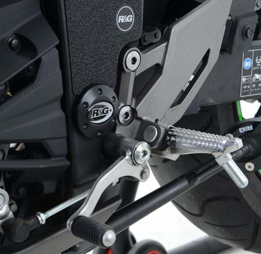 Inserto protezione telaio, SX inferiore Kawasaki Z300 / Z250 '13-'18 / SX o DX posteriore montaggio a motore R1250GS '18-