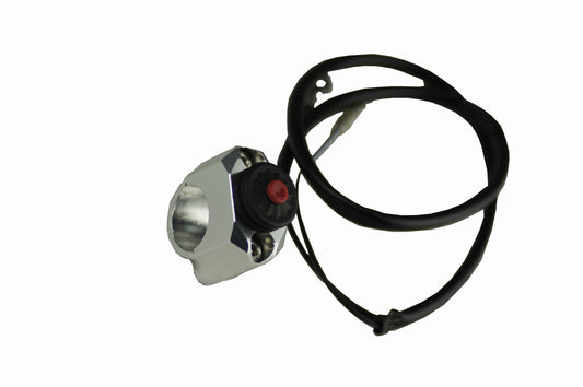 INTERRUTTORE SPEGNIMENTO KAWASAKI IN ALLUMINIO CNC - COLORE SILVER