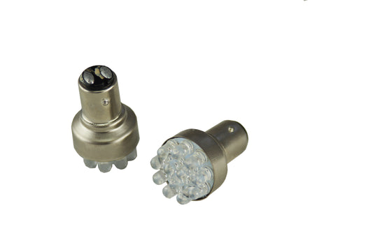 KIT 2 PZ.LAMPADA POSTERIORE BILUCE 12 LEDS BAY15D LUCE ROSSA