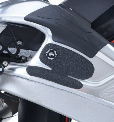 kit 2pz.adesivi anti-scivolo paratacco BMW S1000R '14- / S1000RR '10-'18 / HP4 nero (solo forcellone)