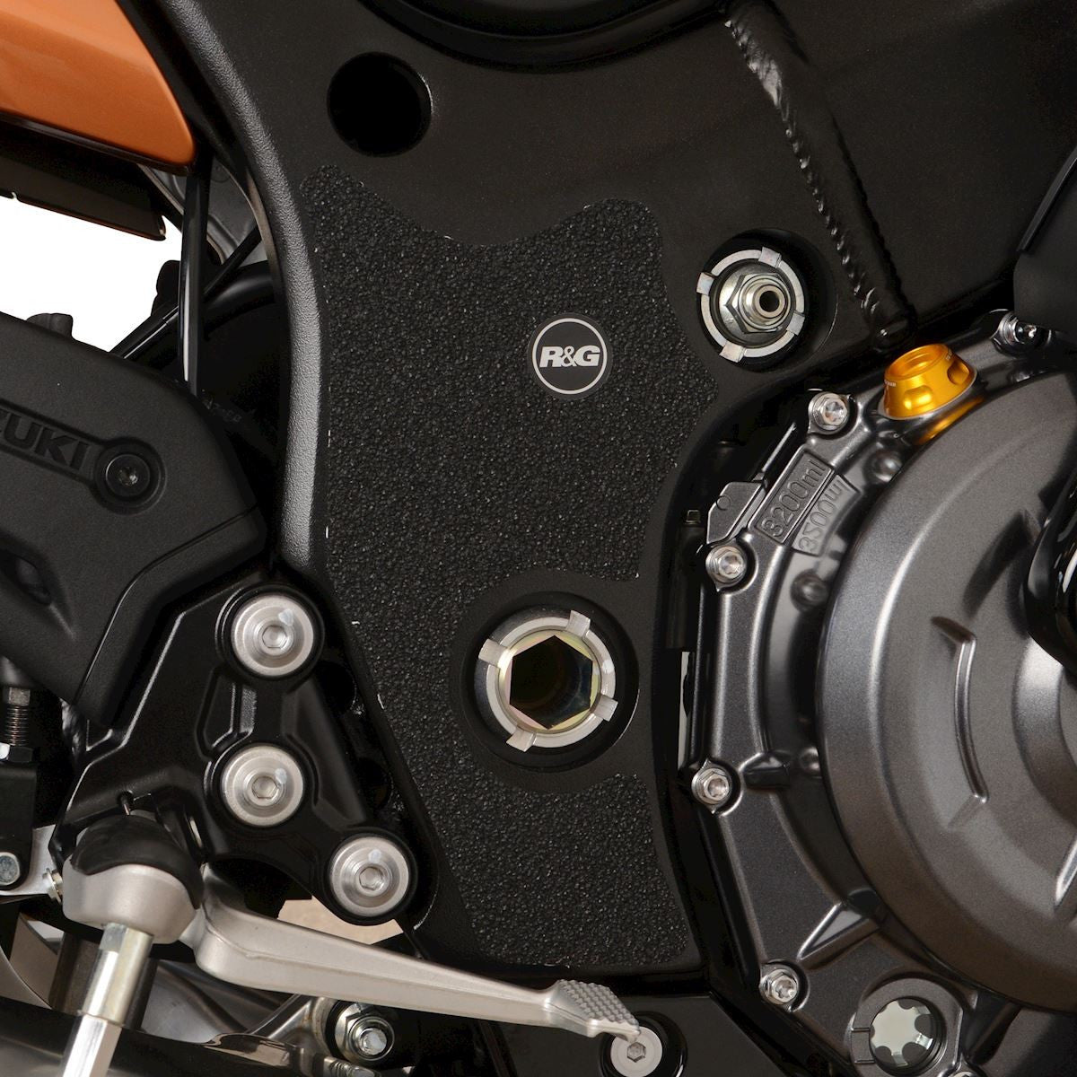 kit 2pz.adesivi anti-scivolo paratacco Suzuki Hayabusa '21- (telaio dx-sx)